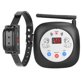 1Set 328FT Electric Wireless Dog Fence System With GPS Location Monitor Collar Receiver Rechargeable Beep Vibration Fence System For Small Medium (Option: System with 1Collar)